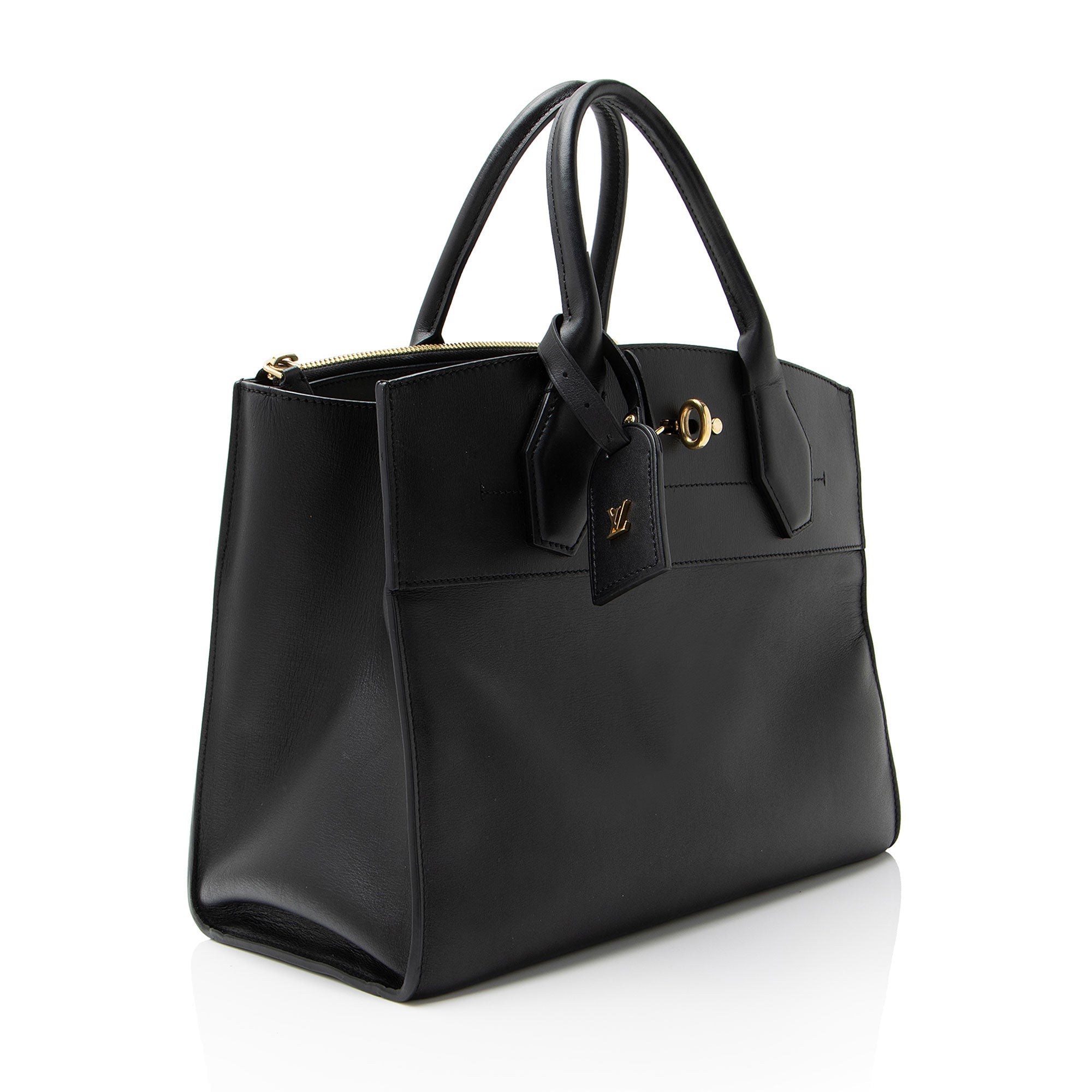 Louis Vuitton Calfskin City Steamer MM Tote