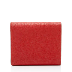 Louis Vuitton Calfskin Monogram Canvas Double V Compact Wallet