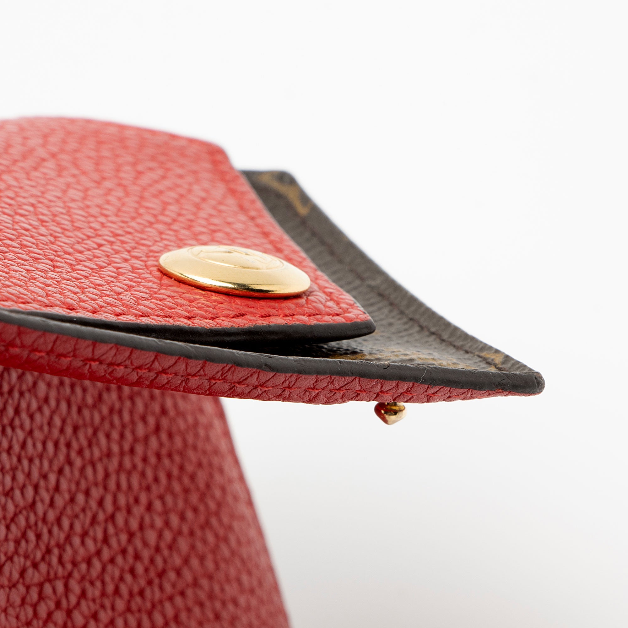 Louis Vuitton Calfskin Monogram Canvas Double V Compact Wallet