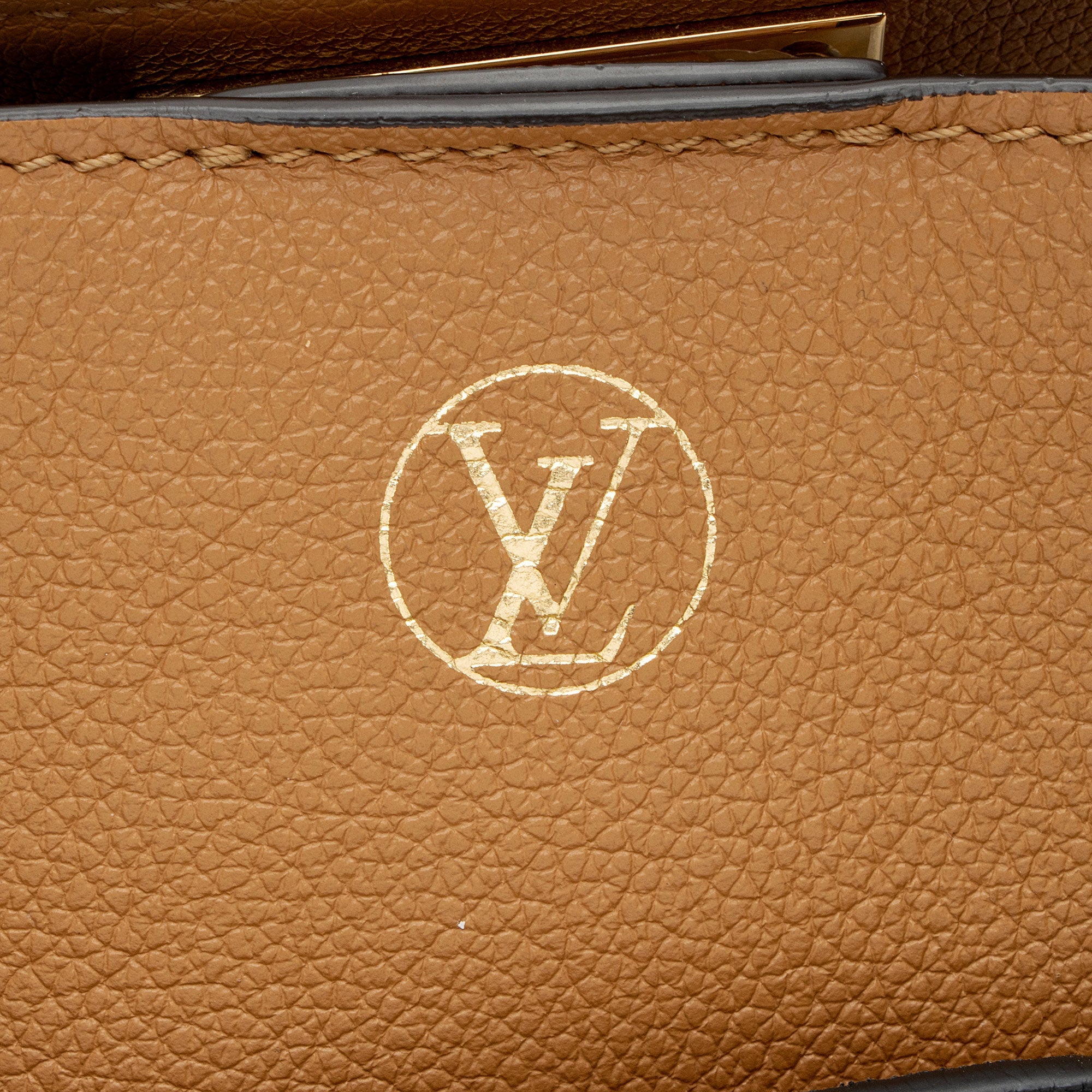 Louis Vuitton Calfskin Monogram Canvas On My Side MM Tote