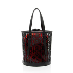 Louis Vuitton Calfskin Monogram Lace PM Bucket Bag