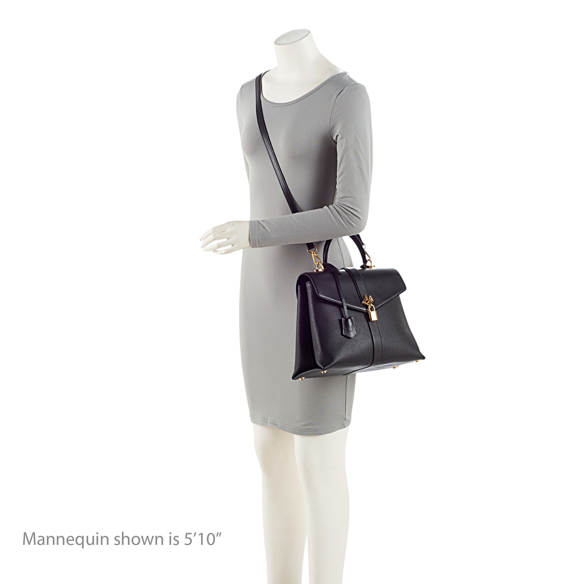 Louis Vuitton Calfskin Rose Des Vents MM Top Handle