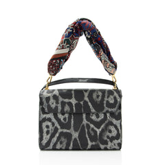 Louis Vuitton Coated Canvas Wild Animal Print Twist MM Shoulder Bag