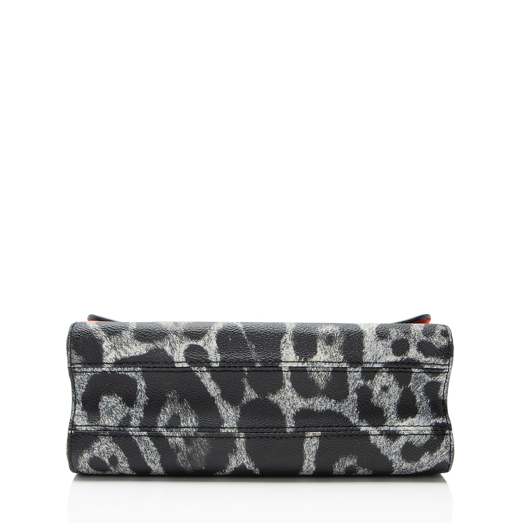 Louis Vuitton Coated Canvas Wild Animal Print Twist MM Shoulder Bag