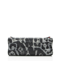 Louis Vuitton Coated Canvas Wild Animal Print Twist MM Shoulder Bag