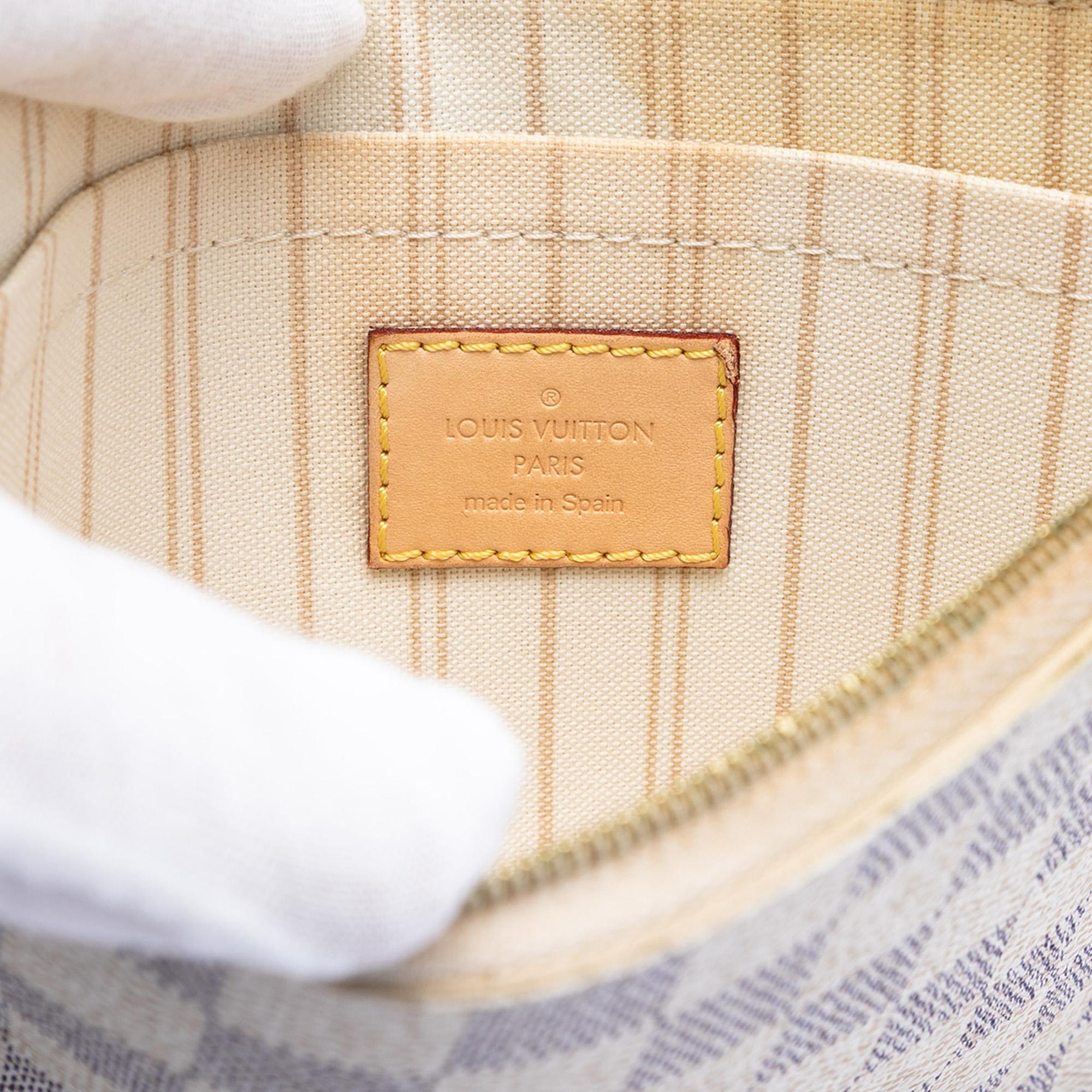 Louis Vuitton Damier Azur Neverfull MM Pouch