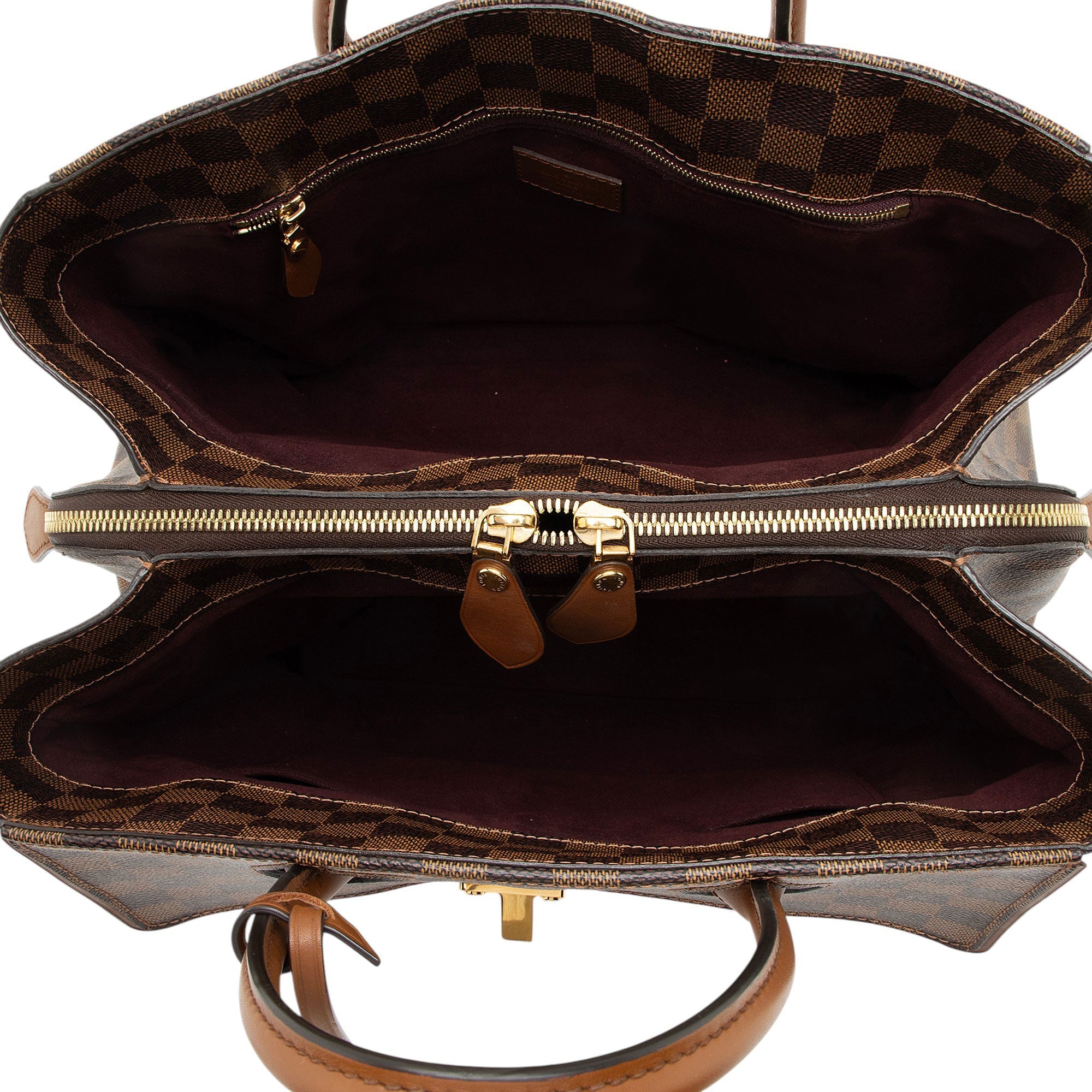 Louis Vuitton Damier Ebene Ascot Satchel