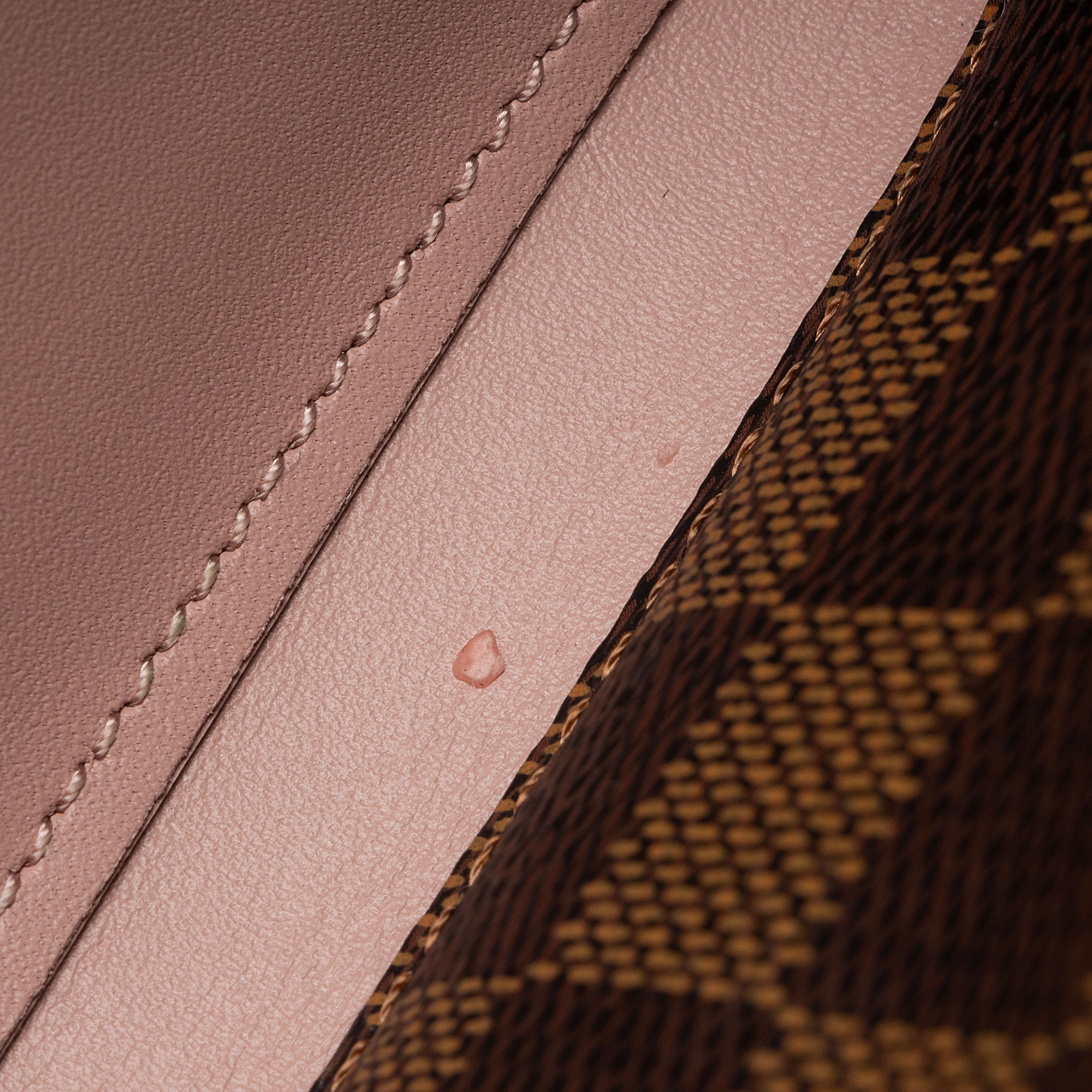 Louis Vuitton Damier Ebene Croisette Chain Wallet
