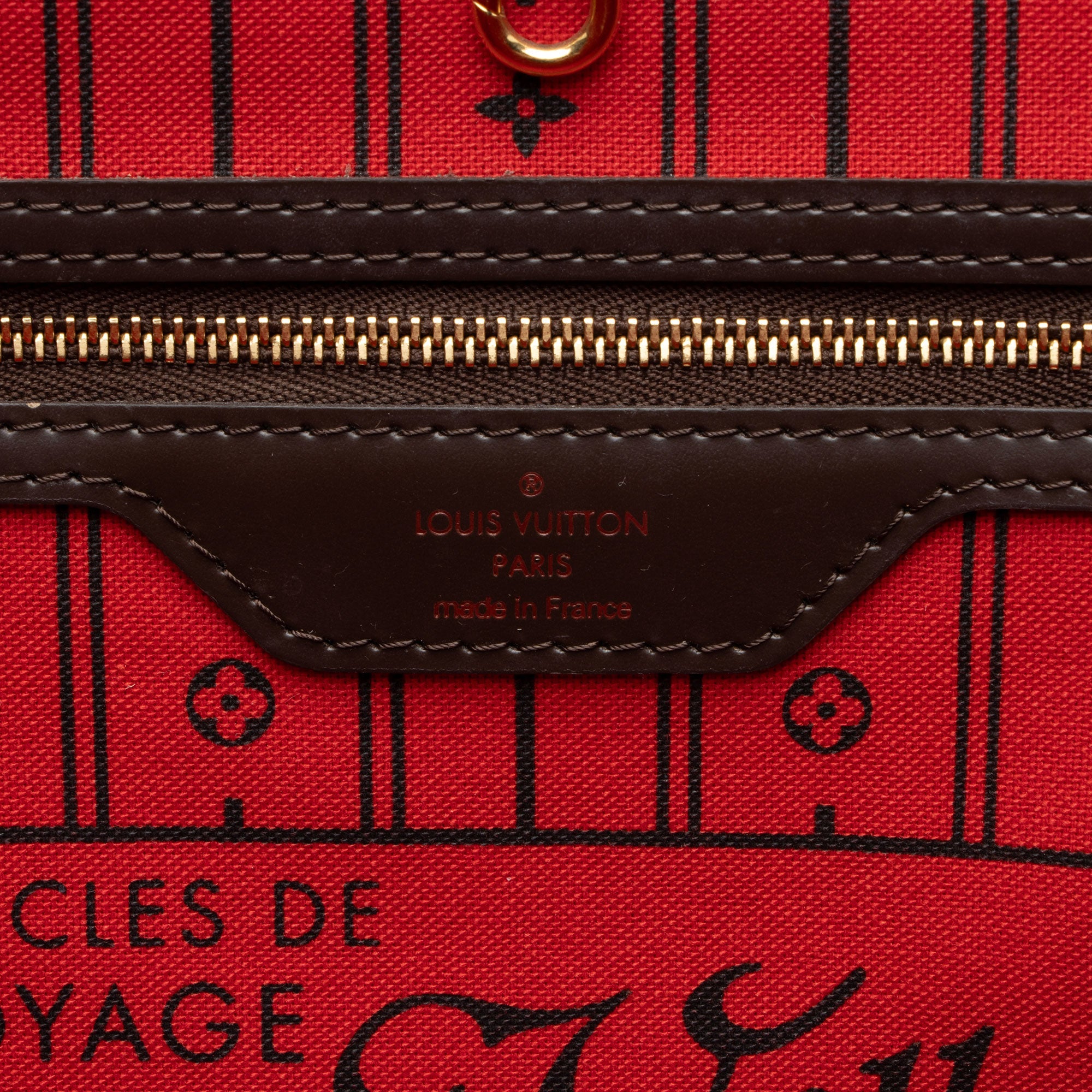Louis Vuitton Damier Ebene Neverfull GM Tote