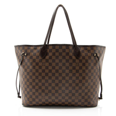 Louis Vuitton Damier Ebene Neverfull GM Tote