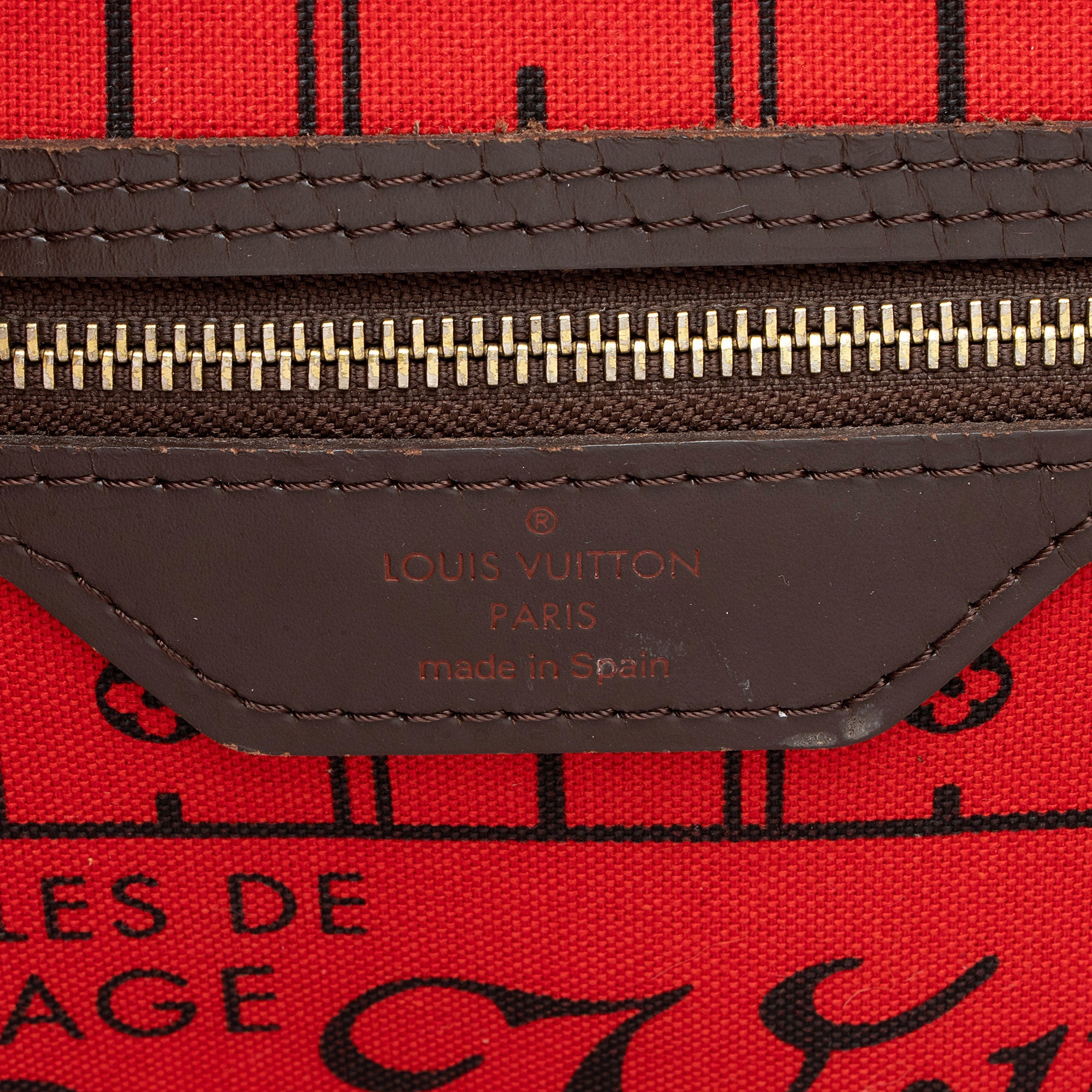 Louis Vuitton Damier Ebene Neverfull MM Tote