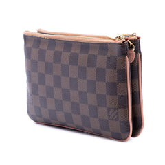 Louis Vuitton Damier Ebene Pochette Double Zip