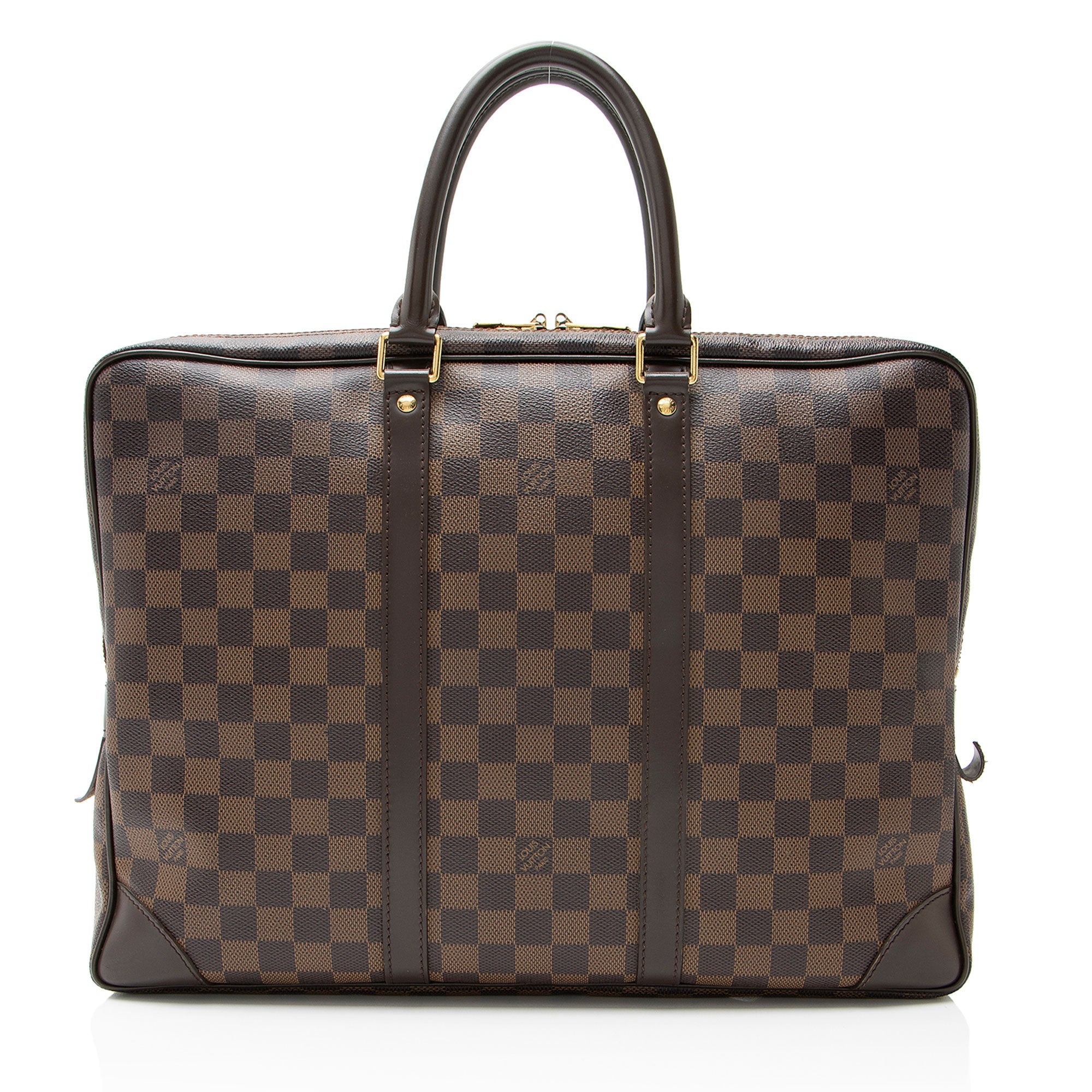 Louis Vuitton Damier Ebene Porte Documents Voyage Bag