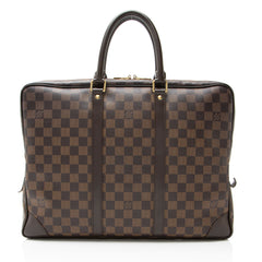 Louis Vuitton Damier Ebene Porte Documents Voyage Bag