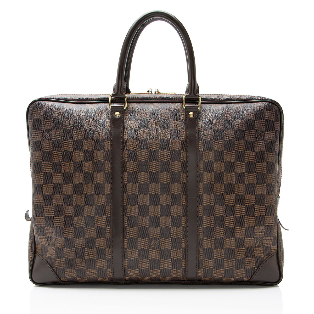 Louis Vuitton Damier Ebene Porte Documents Voyage Bag