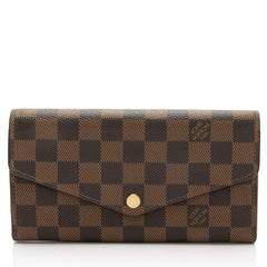 Louis Vuitton Damier Ebene Sarah Wallet