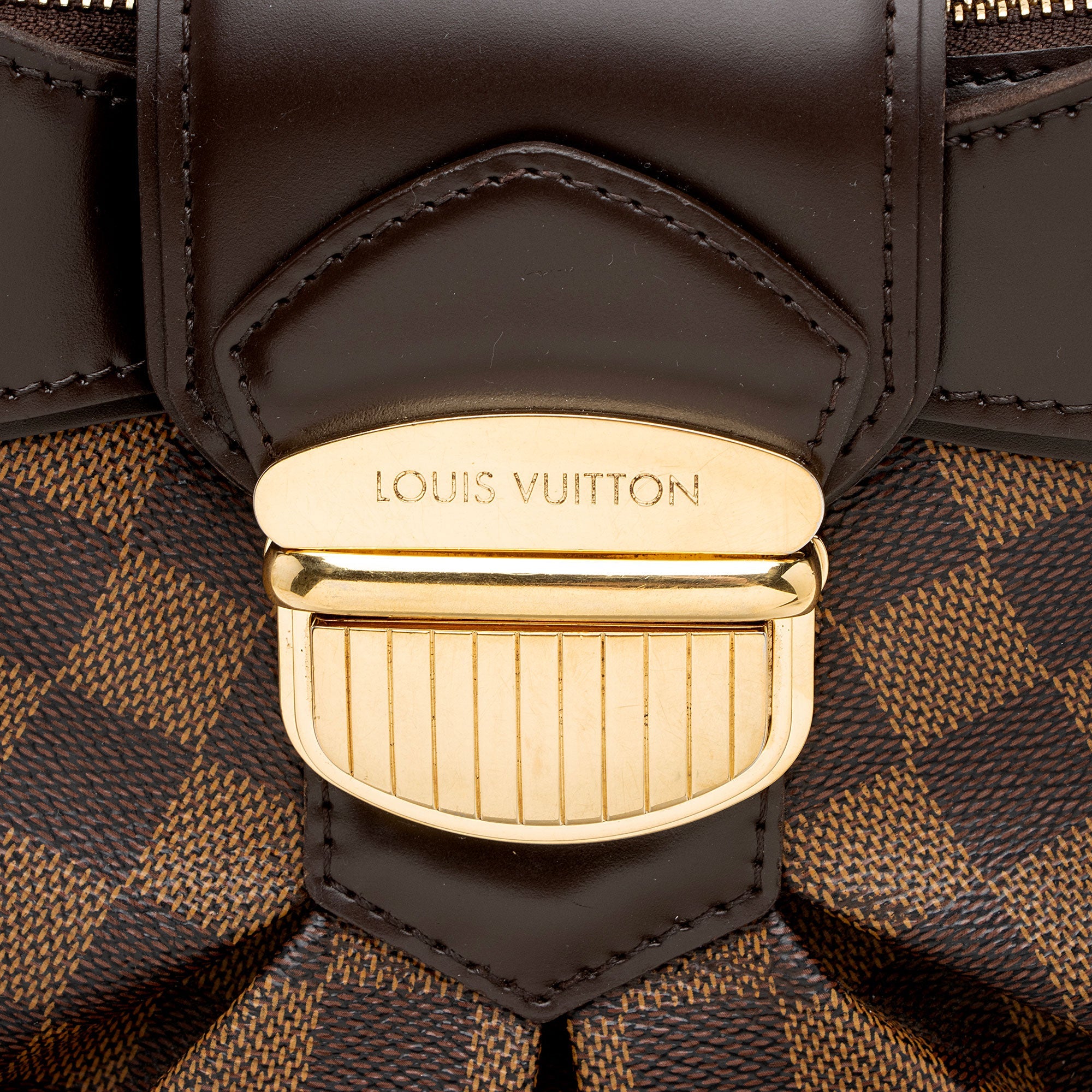 Louis Vuitton Damier Ebene Sistina MM Shoulder Bag