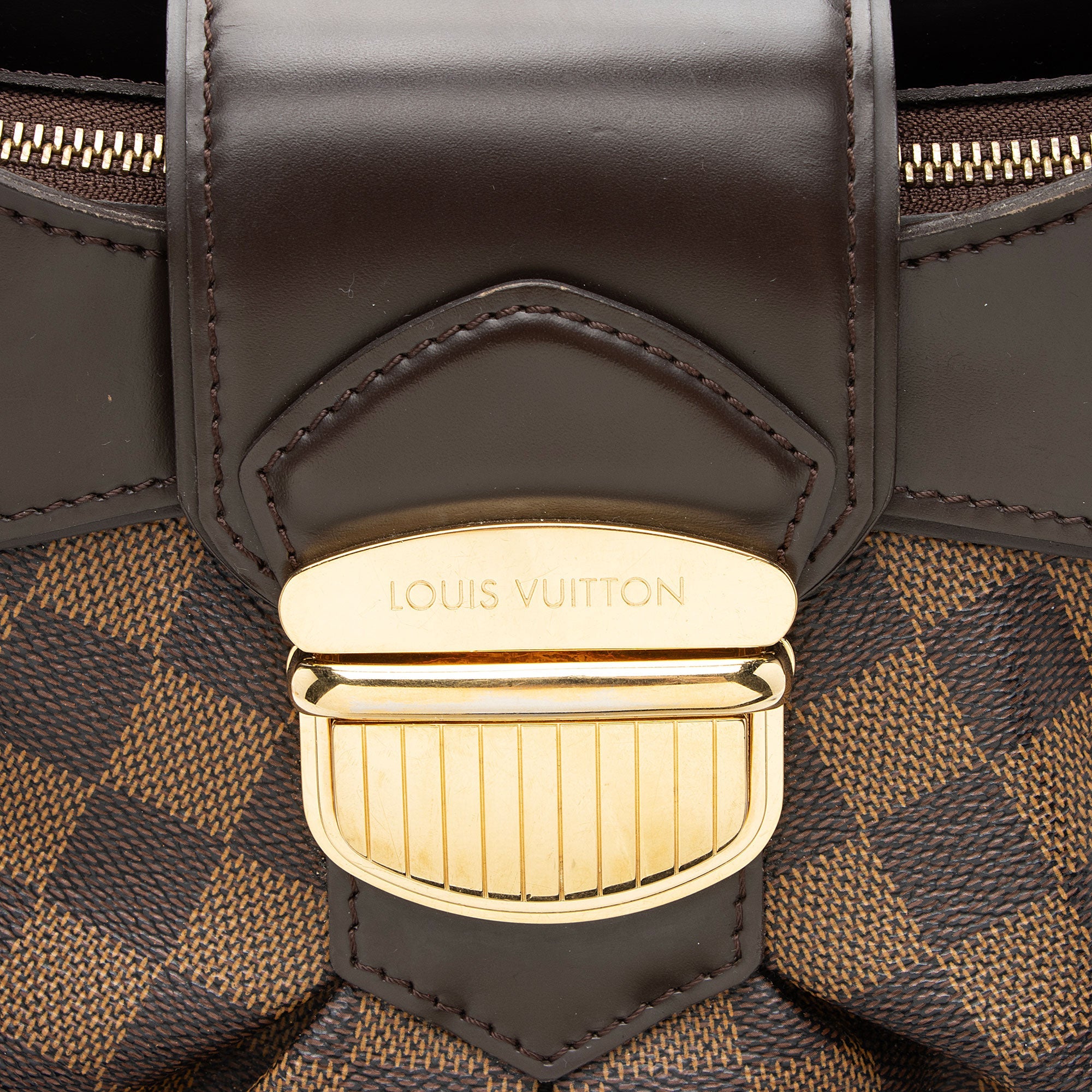 Louis Vuitton Damier Ebene Sistina MM Shoulder Bag