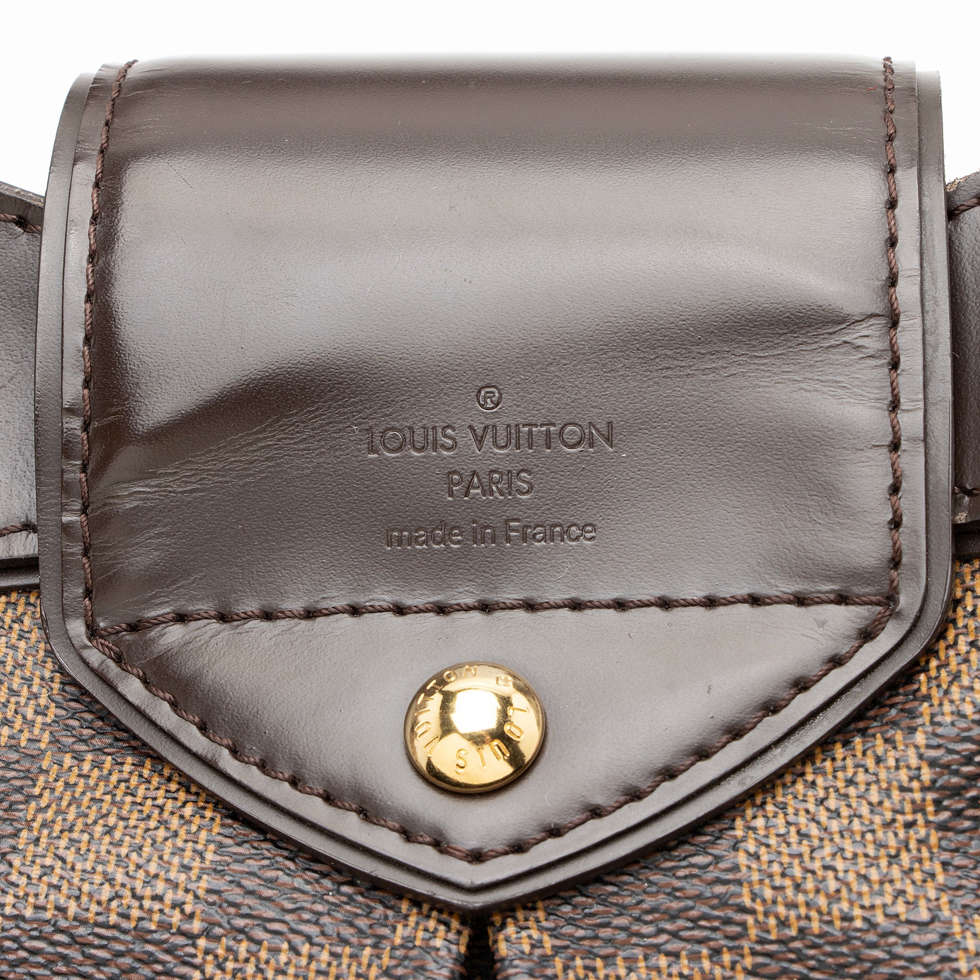 Louis Vuitton Damier Ebene Sistina MM Shoulder Bag
