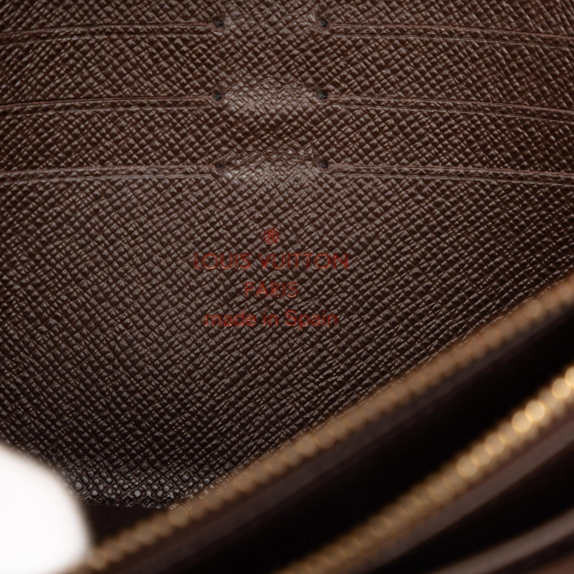 Louis Vuitton Damier Ebene Sistina Portefeuille Wallet