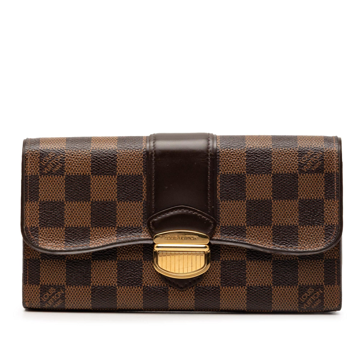 Louis Vuitton Damier Ebene Sistina Portefeuille Wallet