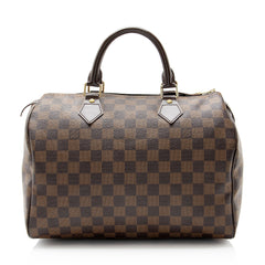 Louis Vuitton Damier Ebene Speedy 30 Satchel