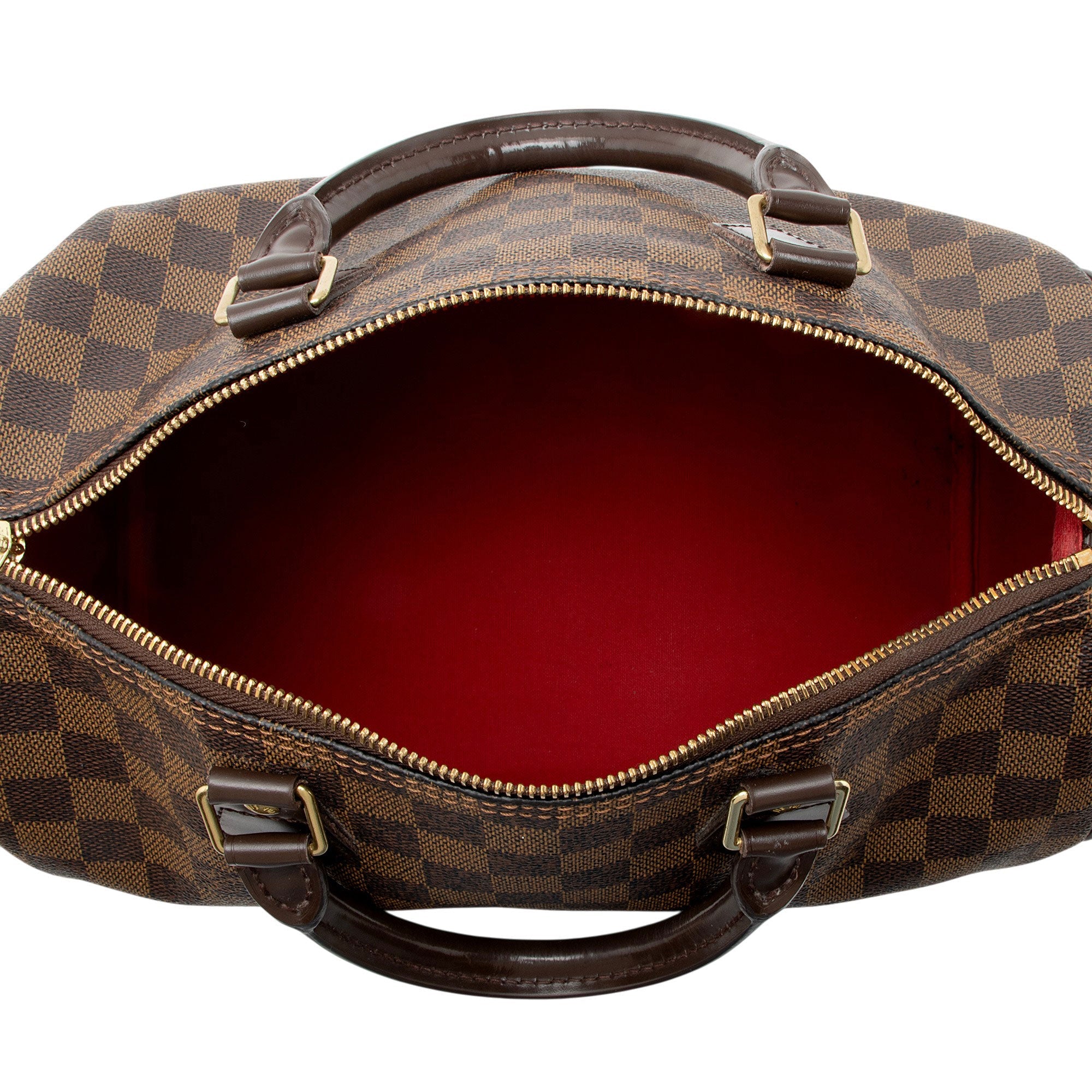 Louis Vuitton Damier Ebene Speedy 30 Satchel