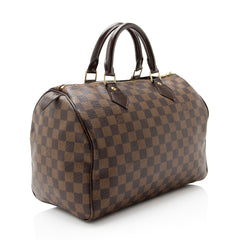 Louis Vuitton Damier Ebene Speedy 30 Satchel
