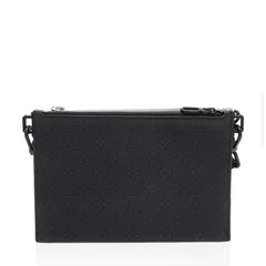 Louis Vuitton Damier Glitter Taurillon In The Loop Trio Pouch