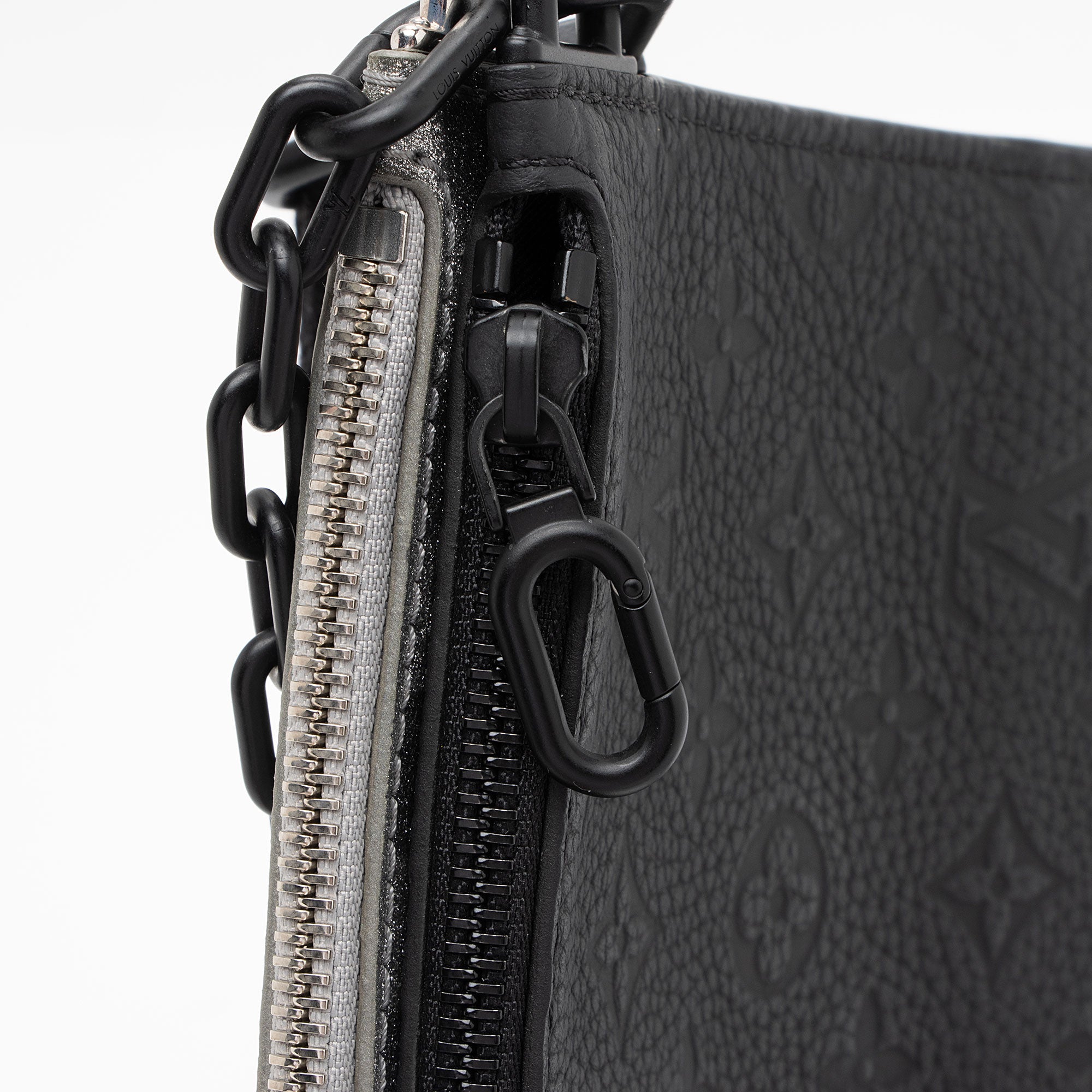 Louis Vuitton Damier Glitter Taurillon In The Loop Trio Pouch