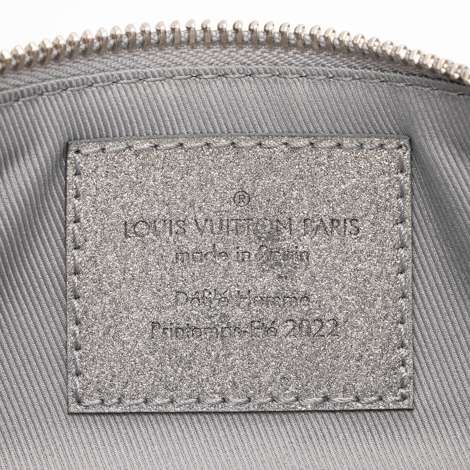 Louis Vuitton Damier Glitter Taurillon In The Loop Trio Pouch