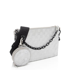 Louis Vuitton Damier Glitter Taurillon In The Loop Trio Pouch