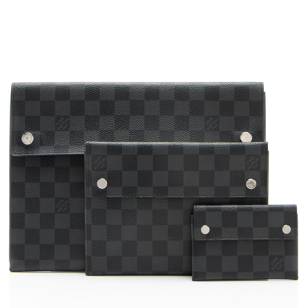 Louis Vuitton Damier Graphite Alpha Triple Pouch Set