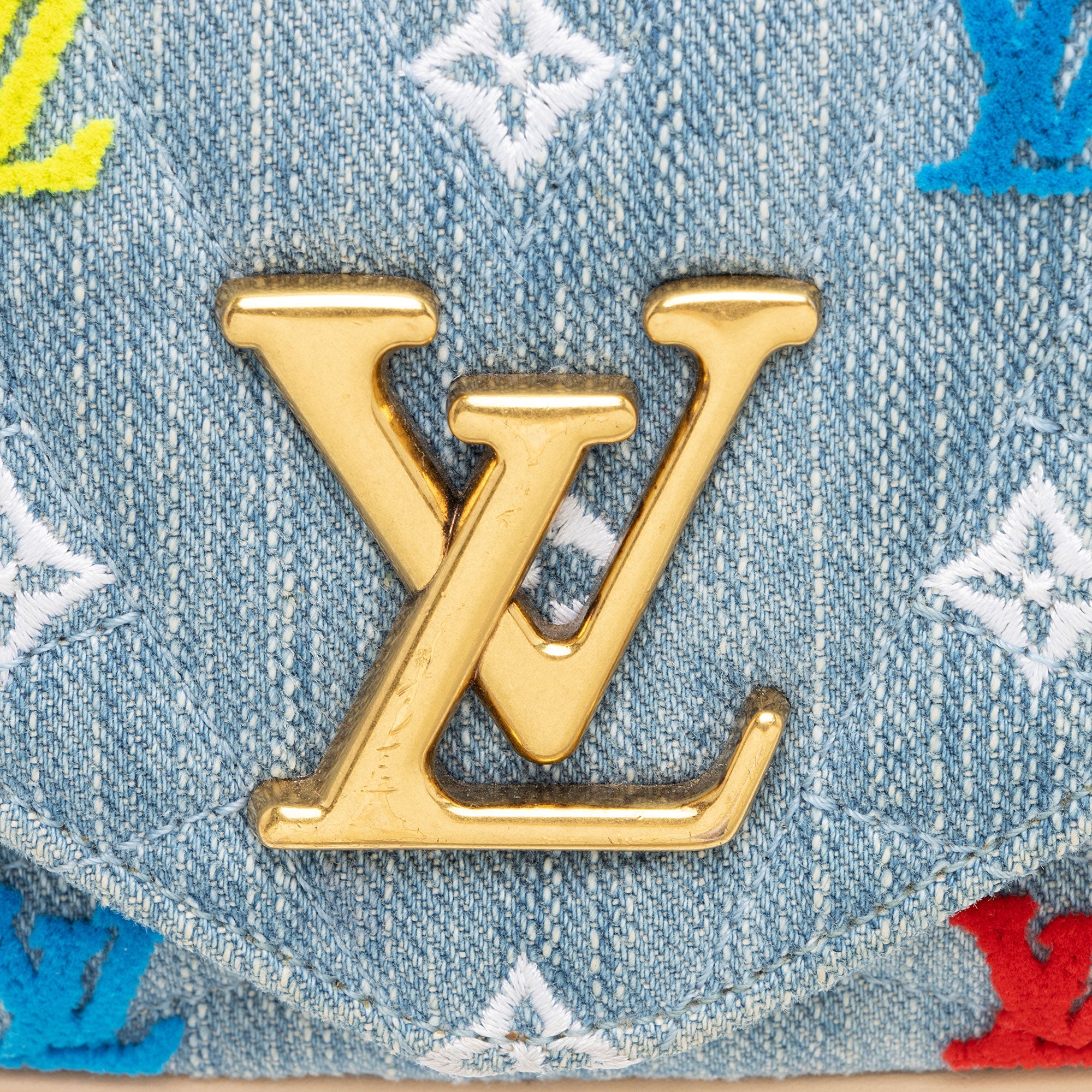 Louis Vuitton Denim New Wave Chain Pochette