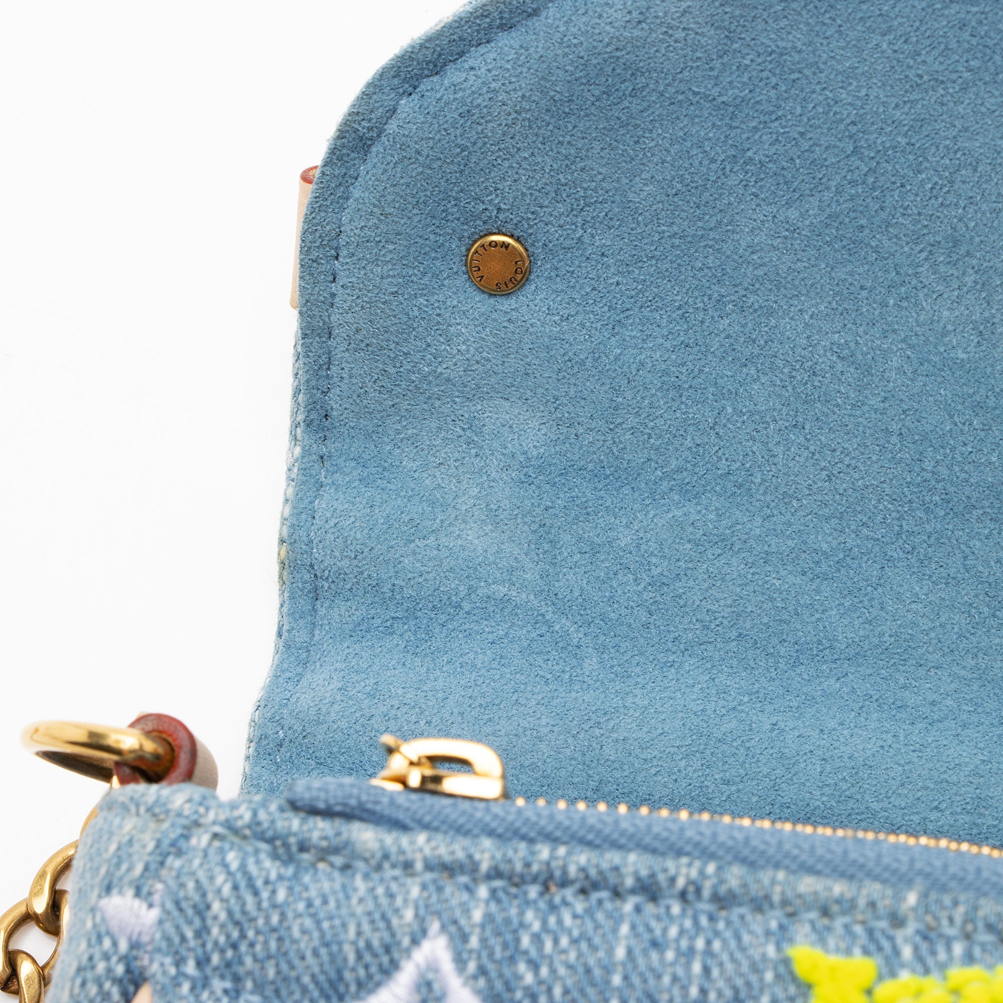 Louis Vuitton Denim New Wave Chain Pochette