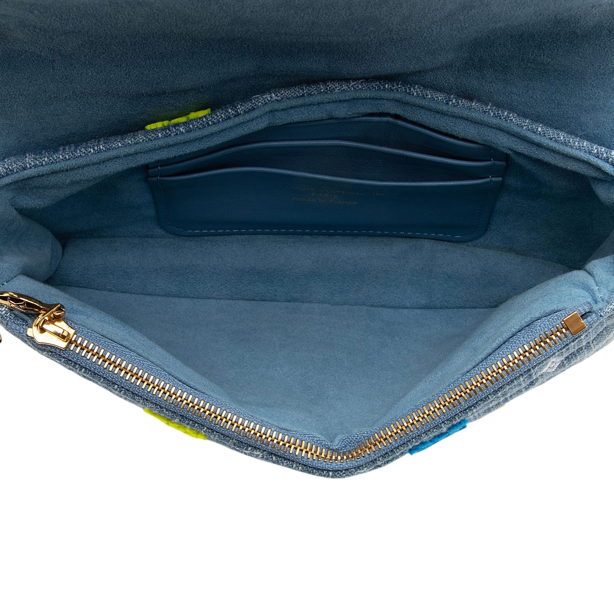 Louis Vuitton Denim New Wave Chain Pochette