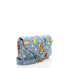 Louis Vuitton Denim New Wave Chain Pochette