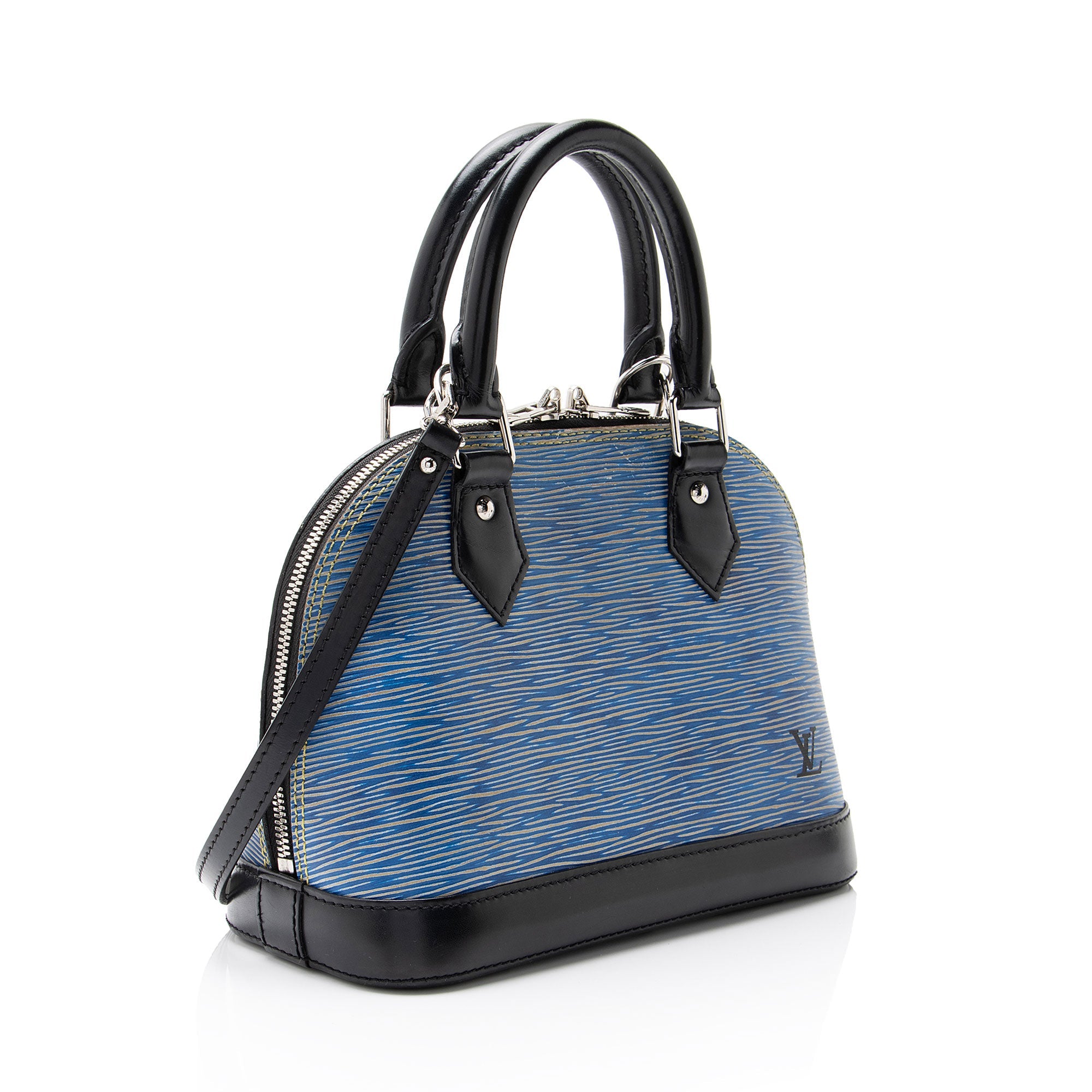 Louis Vuitton Epi Leather Denim Alma BB Satchel
