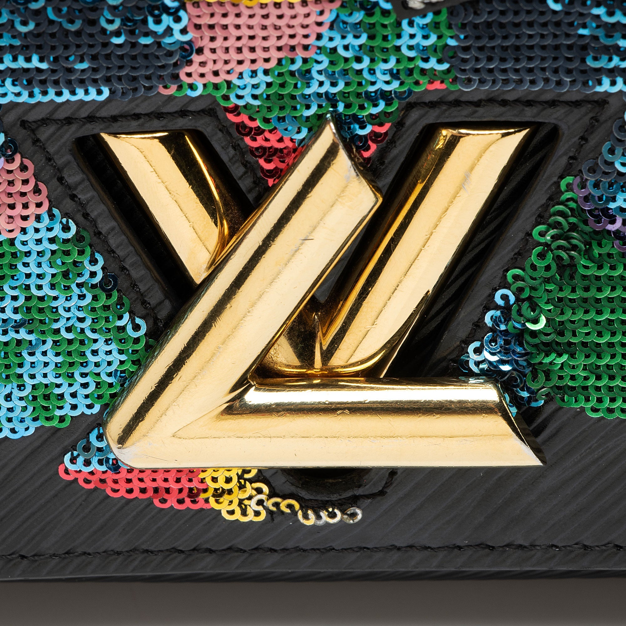 Louis Vuitton Epi Leather Sequin Hummingbird Twist Chain Wallet