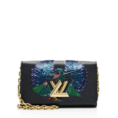 Louis Vuitton Epi Leather Sequin Hummingbird Twist Chain Wallet