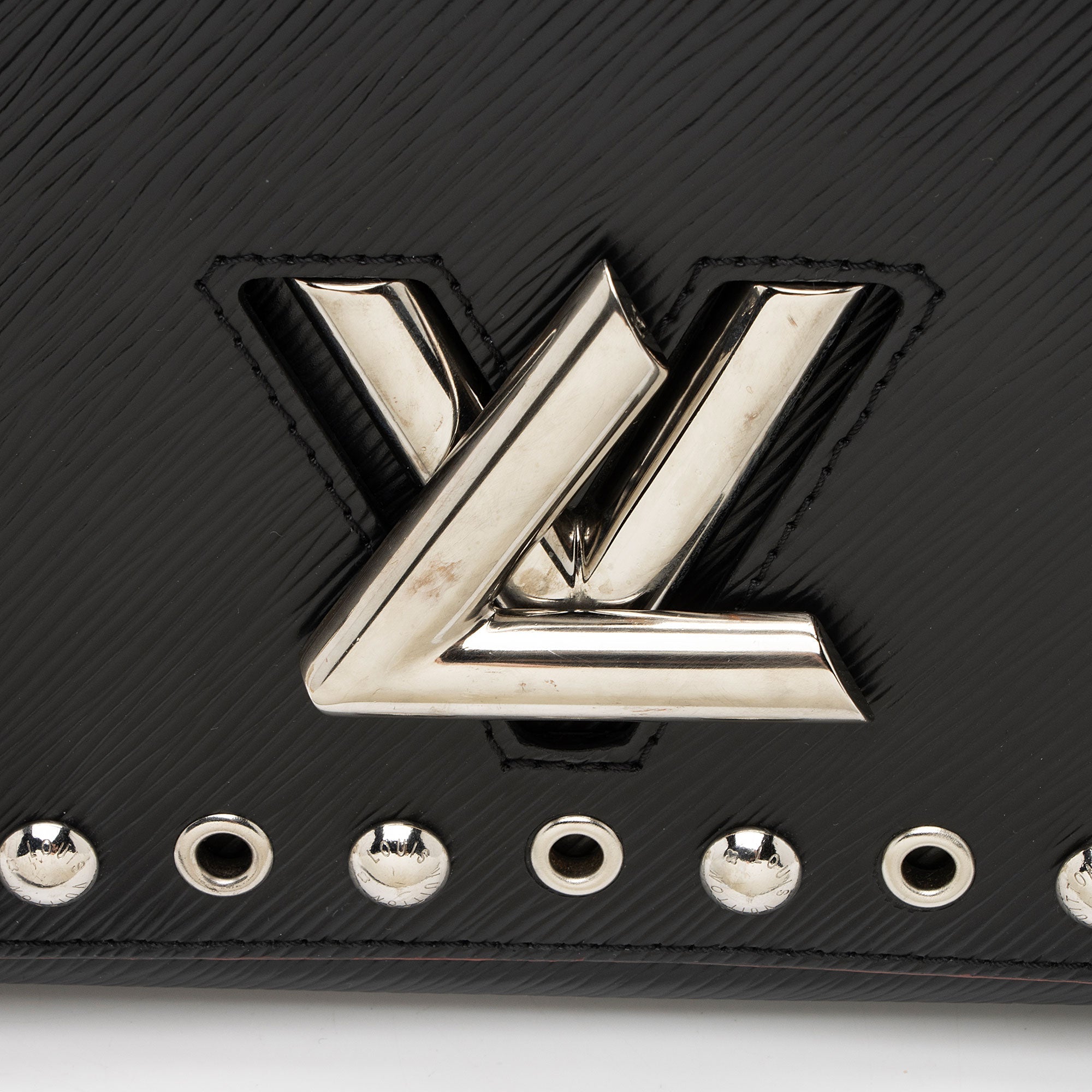 Louis Vuitton Epi Leather Studded Twist MM Shoulder Bag