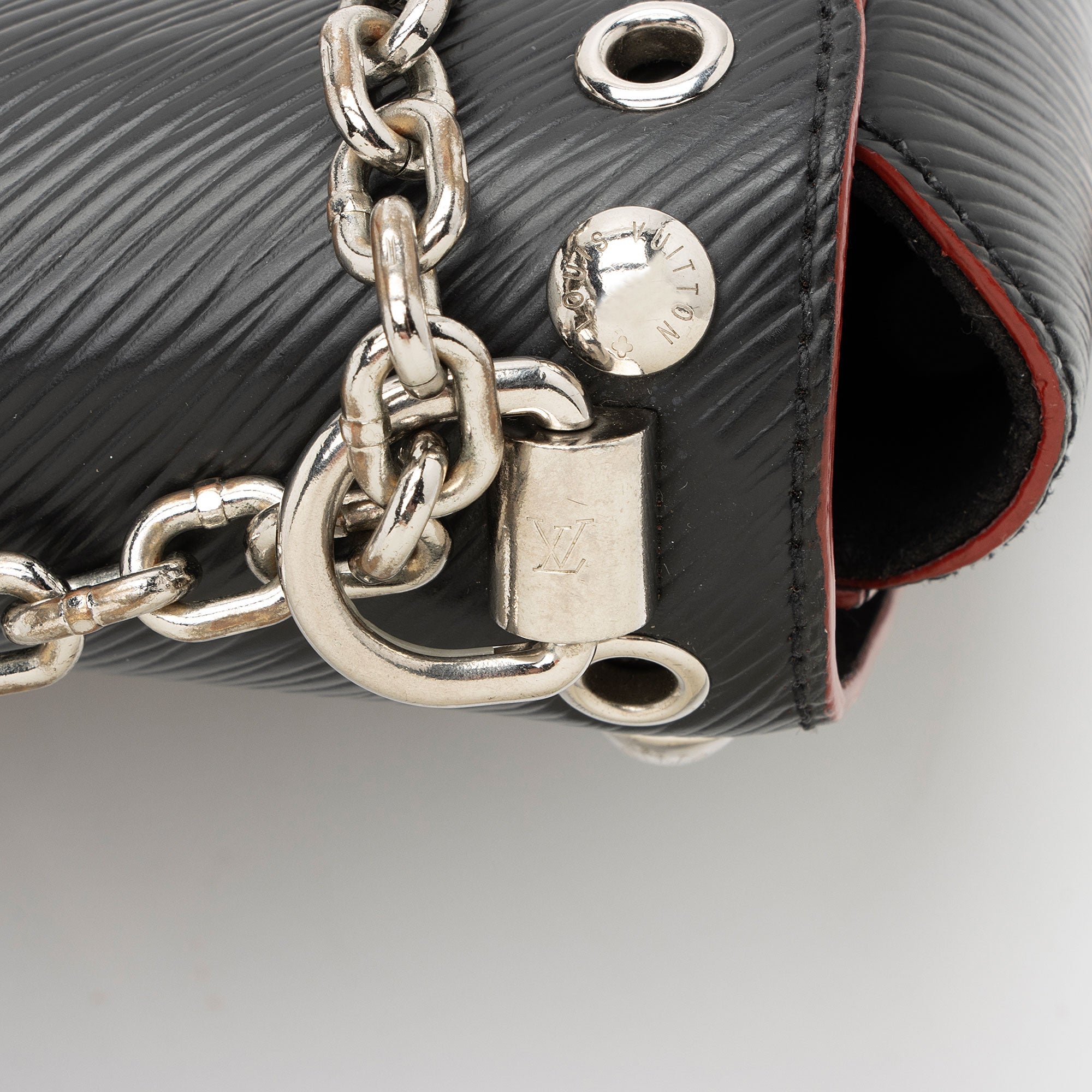 Louis Vuitton Epi Leather Studded Twist MM Shoulder Bag