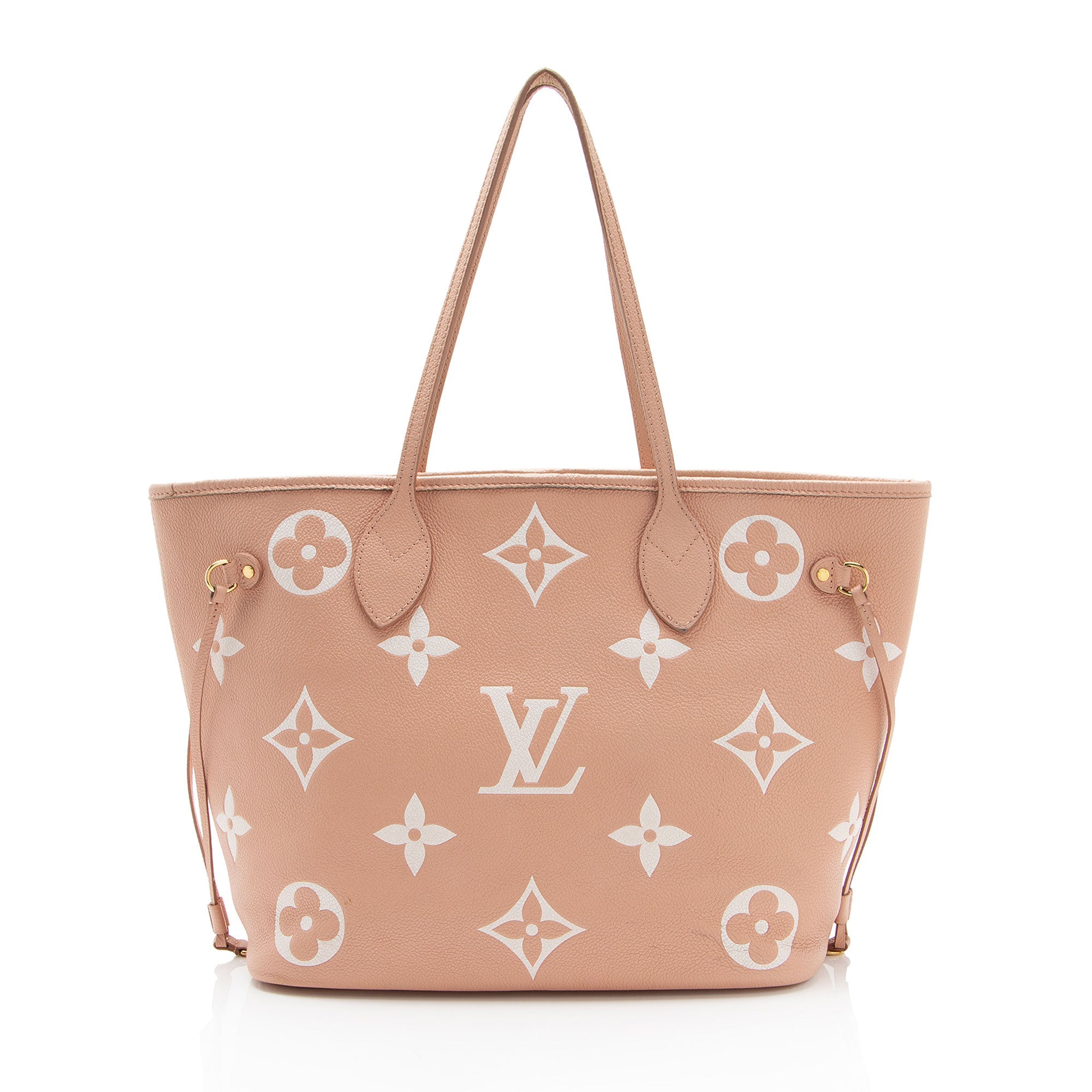 Louis Vuitton Giant Monogram Empreinte Bicolor Neverfull MM Tote