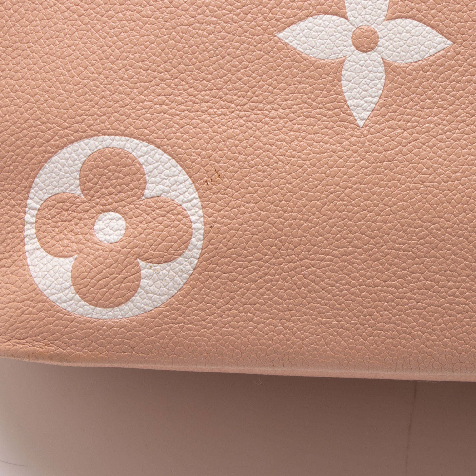 Louis Vuitton Giant Monogram Empreinte Bicolor Neverfull MM Tote