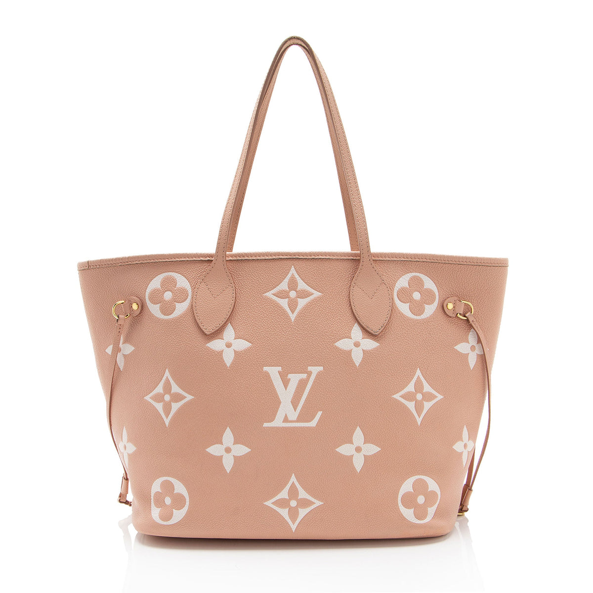 Louis Vuitton Giant Monogram Empreinte Bicolor Neverfull MM Tote