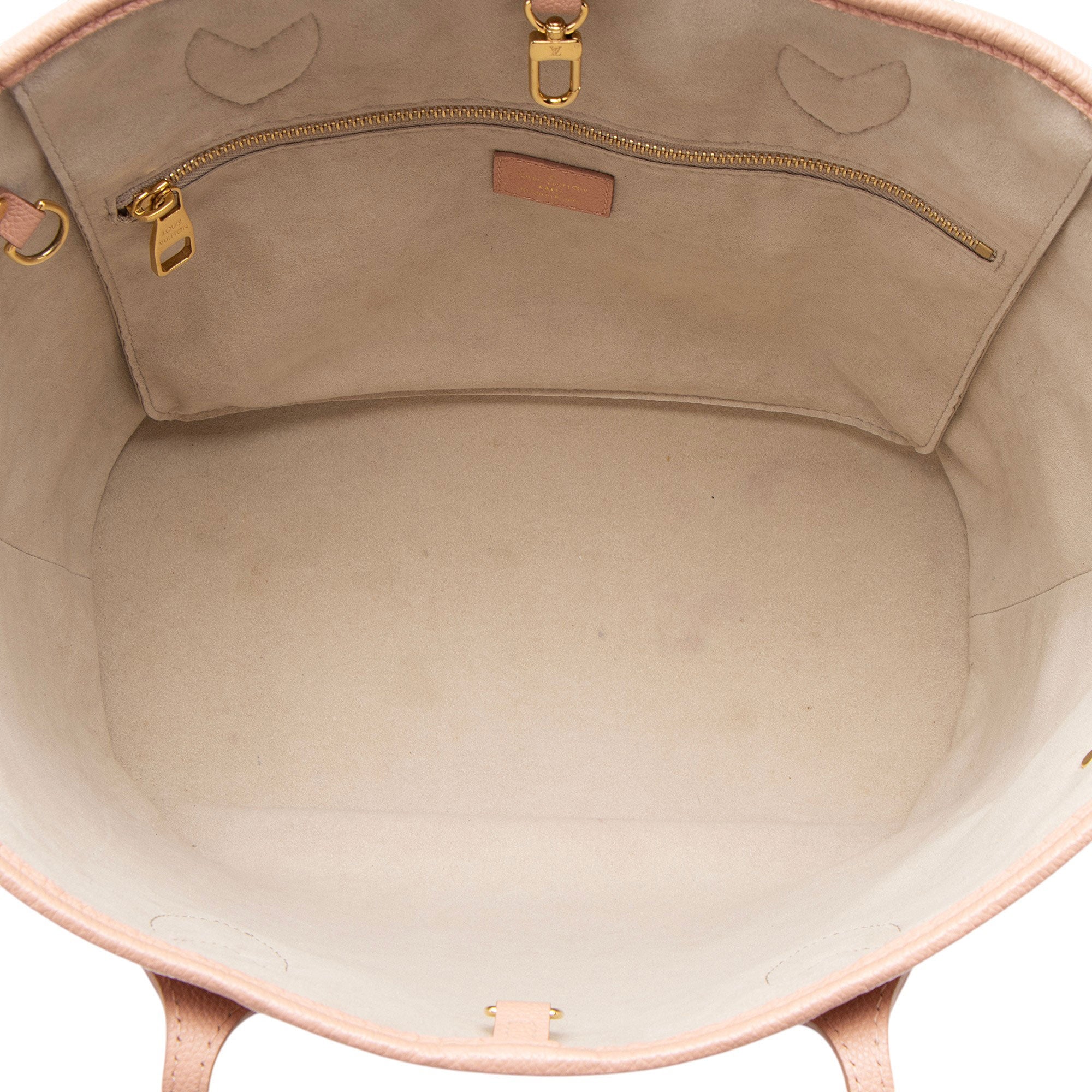 Louis Vuitton Giant Monogram Empreinte Bicolor Neverfull MM Tote