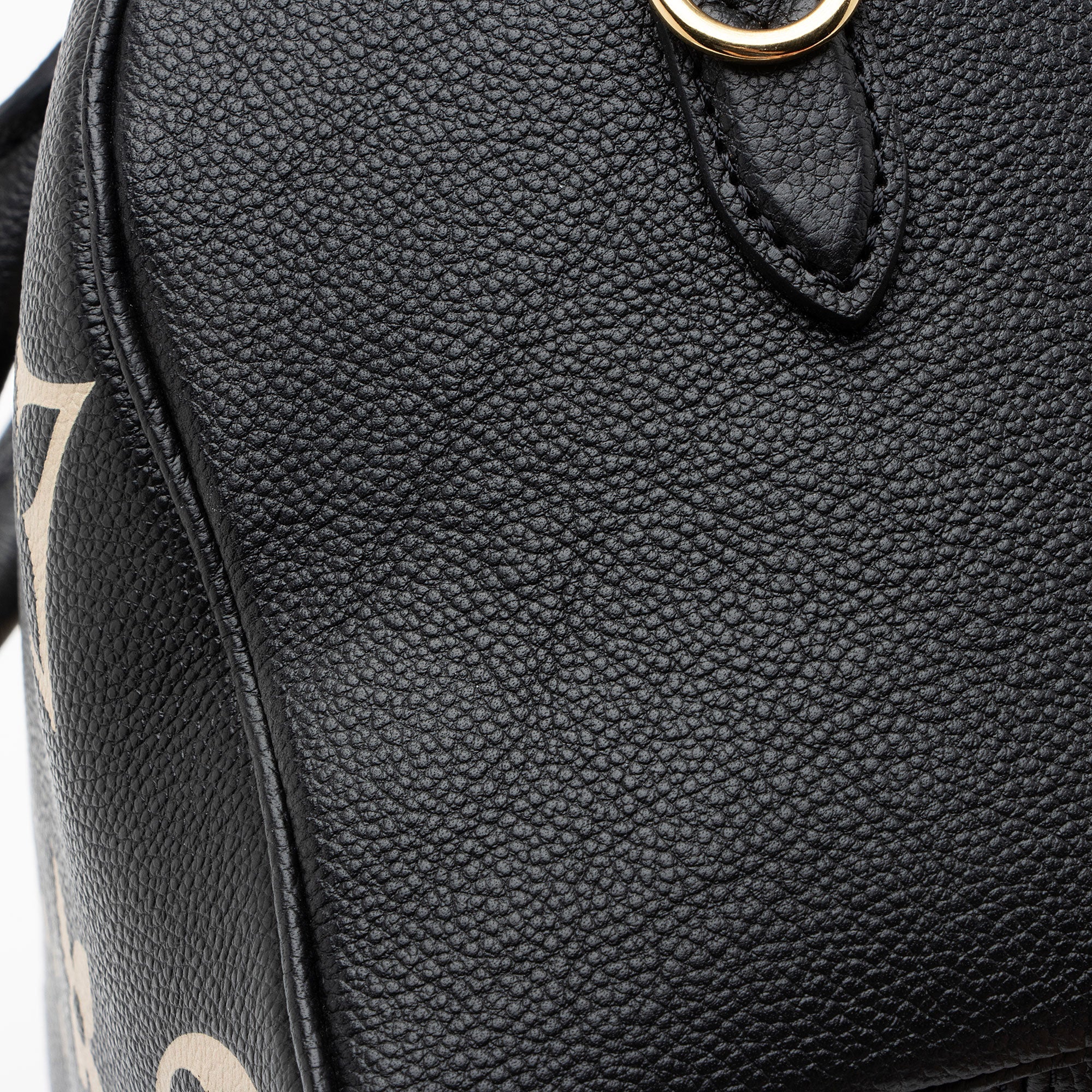 Louis Vuitton Giant Monogram Empreinte Bicolor Speedy Bandouliere 25 Satchel