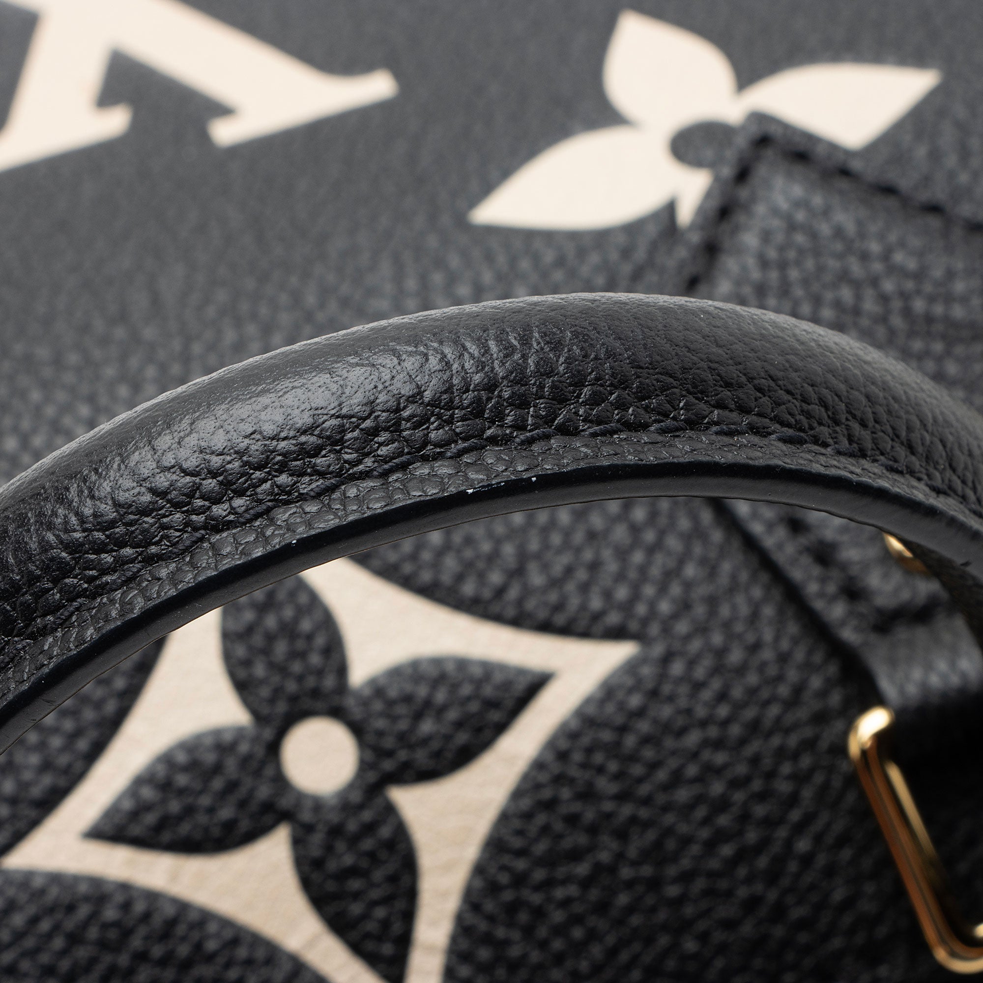 Louis Vuitton Giant Monogram Empreinte Bicolor Speedy Bandouliere 25 Satchel