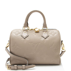 Louis Vuitton Giant Monogram Empreinte Speedy Bandouliere 25 Satchel