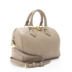 Louis Vuitton Giant Monogram Empreinte Speedy Bandouliere 25 Satchel